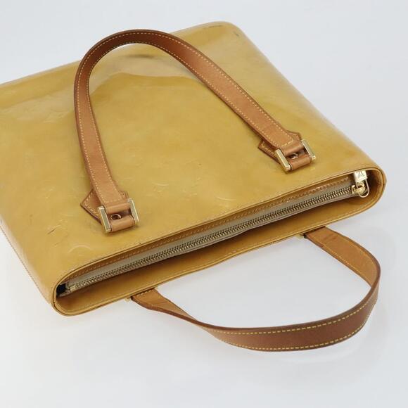 LOUIS VUITTON Monogram Vernis Houston Hand Bag Beige M91004 - Picture 6 of 13